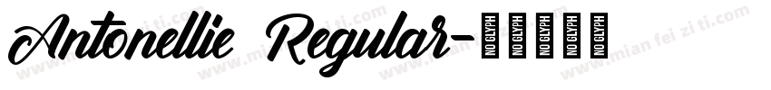 Antonellie Regular字体转换